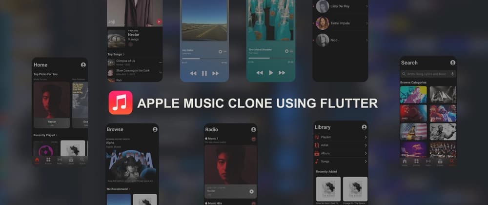 Apple Music Clone with Flutter